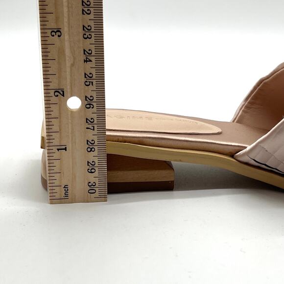 VINCE CAMUTO Imagine Satin Slide Sandal Womens 7 Blush Pink Quilted Rib Shoes - Picture 12 of 14